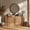 Bijou Camel C - 2, variant on BELLEZE Sideboard Cabinet with 3 Drawers, Modern Wood Buffet Cabinet with Arc Design, Large Fluted Sideboard with Storage for Dining Room Living Room Entryway, Ebony