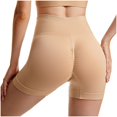 thumbnail image 4 of WMTBSRSW Women Seamless High Waist Shorts Tummy Control Underwear Shorts Ribbed Gym Yoga Running Sport Active Exercise Fitness Shorts, 4 of 5