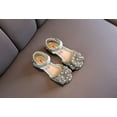 thumbnail image 4 of Odeerbi Girls Sandals Baby Girl Kids Pearl Rhinestones Soft Anti-Slip Sole Dance performance Sandals, 4 of 6