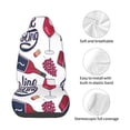 thumbnail image 4 of Fotbe Red Wine Glass Bottle Funda para Asiento de Auto con Estampado – Impermeable y Antisudor – Ajuste Universal, Lavable a Máquina, Antideslizante (1 Pieza), 4 of 5