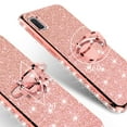 thumbnail image 2 of SOGA Compatible for Samsung Galaxy A10e Case Glitter Diamond Rhinestone TPU Phone Cover with Ring Stand and Lanyard Girls Women Cover Rose Gold, 2 of 5