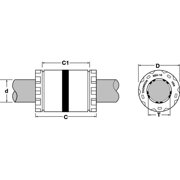 Thomson Ball Bushing,Bore Dia 25 mm SSEM25