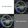 thumbnail image 3 of Reflective Leather Steering Wheel Cover,Universal Fit for Suvs,Sedans,Vans,Trucks(Blue), 3 of 8