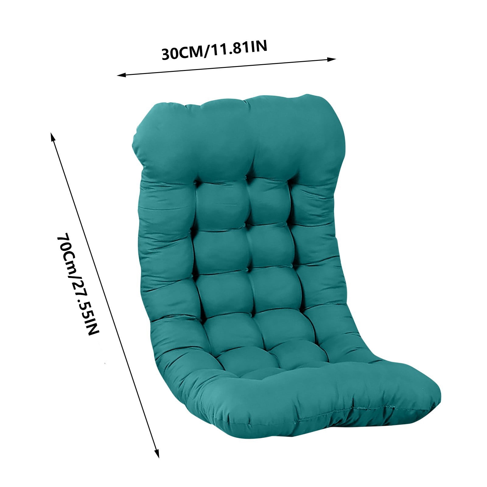Lounge Chair Cushion 11.81"x27.55" Outdoor Patio Furniture Cushions Soft Comfortable Seat Cushion with Back Chair Pad for Indoor Home Office