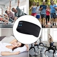 thumbnail image 3 of Diadema fina con Bluetooth, música estándar, inalámbrica, Bluetooth, música, pañuelo deportivo, antifaz para dormir, auriculares deportivos, 3 of 4