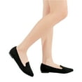 thumbnail image 3 of Women's Wide Width Flats Shoes - Pointed Toe Suede Slip-Ons for Ladies, Comfy Breathable Flexible Shoes with Cushioned Insoles., 3 of 7