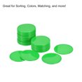 thumbnail image 4 of Uxcell Small Plastic Learning Counters 37mm/1.45 Inch Green Pack of 100, 4 of 5