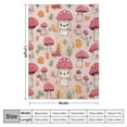 thumbnail image 4 of ARISTURING Pink Mushroom Blanket Soft Fuzzy Flannel Lightweight Cute Pink Mushrooms Throw Blanket for Couch Sofa Bed Mushroom Decor Birthday Gifts Blankets for Adult Pet Blanket All Season, 4 of 6