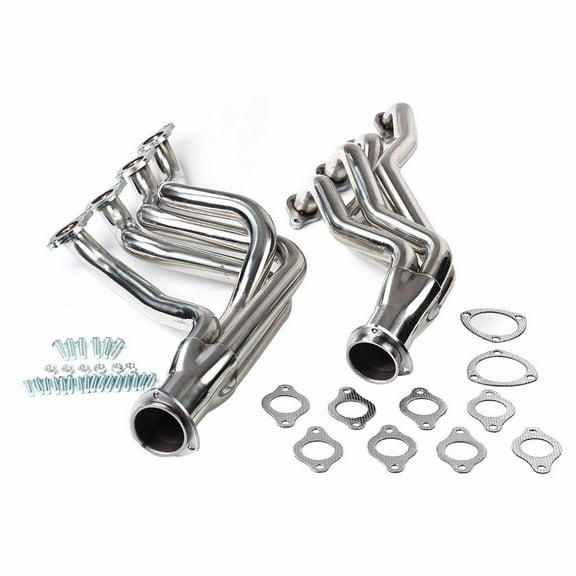 Exhaust Manifold Headers for Chevy 1968-1972 BBC 396 427 Chevelle Camaro Silver