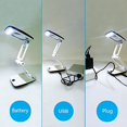 thumbnail image 4 of 2piezas Lámpara de Lupa de Escritorio Iluminada con Luz en El Soporte LED Portátil Lupa de Bolsillo Visera Plegable 3X, 4 of 6