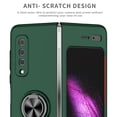 thumbnail image 6 of Samsung Galaxy Fold Case 2019(NOT for Z Fold 2 2020/Z Fold 3 2021),Allytech Slim PC Protective Case with 360 Degrees Ring Holder Kickstand Anti-Scratch Hard Folio Cover for Galaxy Fold(2019),Darkgreen, 6 of 9