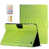 TECH CIRCLE Universal Case for Kindle Fire HD 10 Tablet (10.1", 9th/7th/5th Generation - 2019/2017/2015 Release) - Classic Leather Case with Stand (Green)