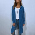 thumbnail image 4 of Enjoytime Fall Winter Long Cardigans for Women Long Sleeve Open Front Hooded Knit Coat Warm Cozy Casual Oversized Outerwear with Pockets, 4 of 6