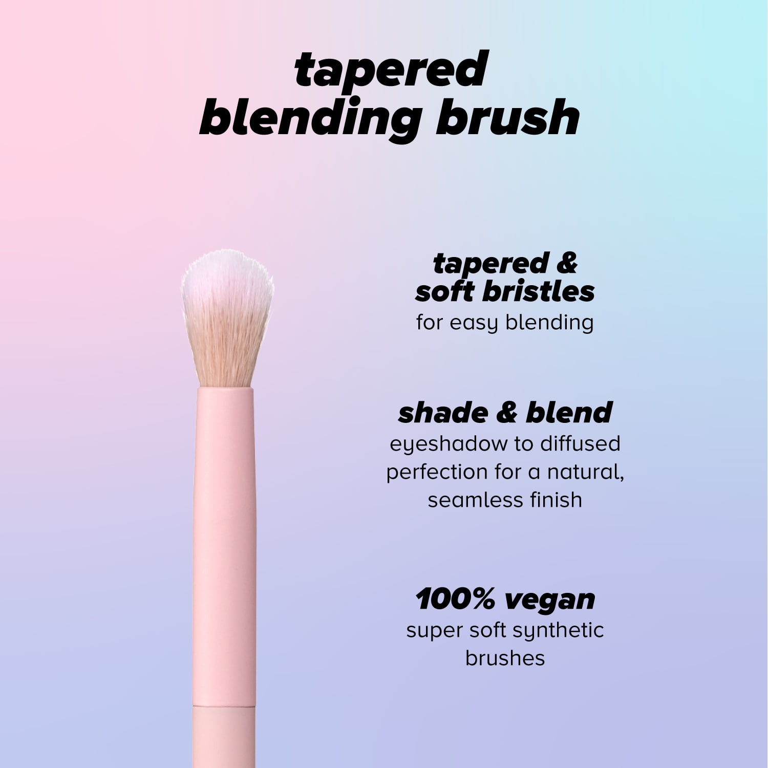 Lottie London Tapered Blending Brush, 100% Vegan, LE010 