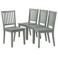 TMS Shaker Dining Chair, Set of 4, Charcoal Gray