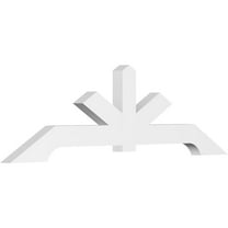 96"W x 28"H x 4"D x 6"F, 7/12 Pitch, Vanguard Architectural Grade PVC Gable Bracket