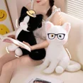 thumbnail image 5 of Juguete de peluche de gato para niños, muñeco de felpa de empalme de gato Kawaii, muñeca de pierna durmiente, regalo de Festival, regalo de cumpleaños, 40CM120, 5 of 5