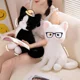 thumbnail image 5 of Juguete de peluche de gato para niños, muñeco de felpa de empalme de gato Kawaii, muñeca de pierna durmiente, regalo de Festival, regalo de cumpleaños, 40CM124, 5 of 5