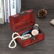 LHCER Boîte de rangement de bijoux en bois vintage Vitrine décorative en bois fait main, boîte à bijoux, boîte à bijoux en bois