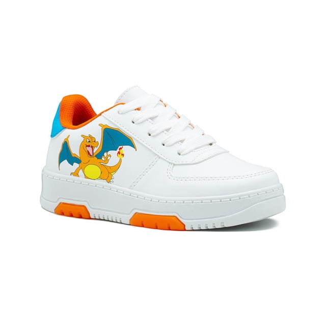 Tenis Niño Pokemon Charizard Gamer Urbano 18-25 Color Blanco blanco 19