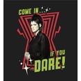 thumbnail image 5 of Beetlejuice Beetlejuice Come In If You Dare Adult Black Crew Neck Long Sleeve Tee-Small, 5 of 6