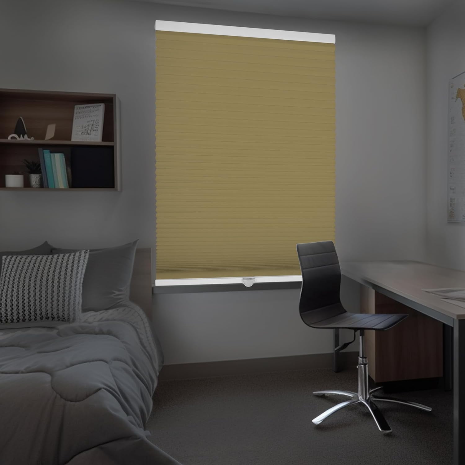 Chicology Khaki Cordless Blackout Cellular Shades 66.5 in. W x 72 in. L