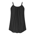 thumbnail image 5 of Jjayotai Tank Tops for Women Plus Size, Spaghetti Strap Camisole Summer Scoop Neck Loose Fit Casual Sleeveless Shirts, Camisoles Cami Dress Tunic Blouses Black^ XXXL, 5 of 7