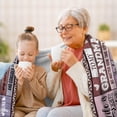 thumbnail image 2 of Grandma Gifts, Grandma Birthday Gifts, Gifts for Grandma, Grandma Gifts from Granddaughter, Grandma Gifts for Christmas, Great Grandma Gifts, Happy Birthday Grandma Throw Blanket 80"x60", 2 of 6