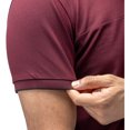 thumbnail image 5 of X RAY Jeans Mens Short Sleeve Pieced Pique Tipped Polo, Burgundy, L, 5 of 5