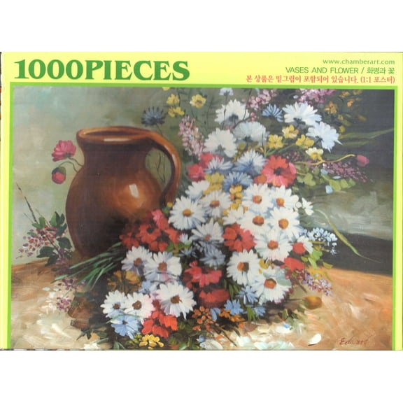 Vases and Flowers 1000 Piece Puzzle