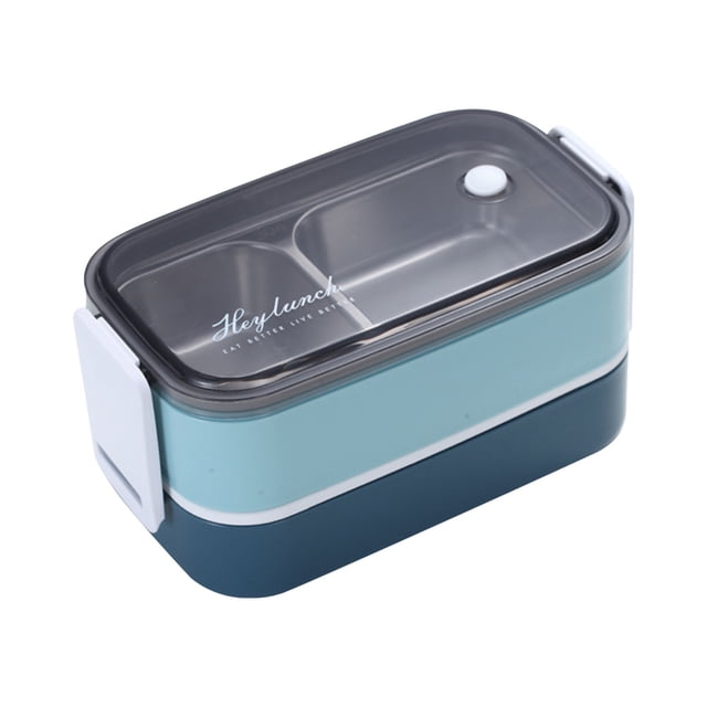 Hyknon Bento Box Stainless Steel Lunch Box Student Insulation Work Lunch Box Double-Layer Portable Large-Capacity Multi-Layer Lunch Box Bento Lunch Box with Compartment