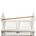 thumbnail image 6 of Prevue Pet Products Crystal Palace Luxe Bird Cage with Glass Doors, White Plastic Frame and Base, 6 of 14