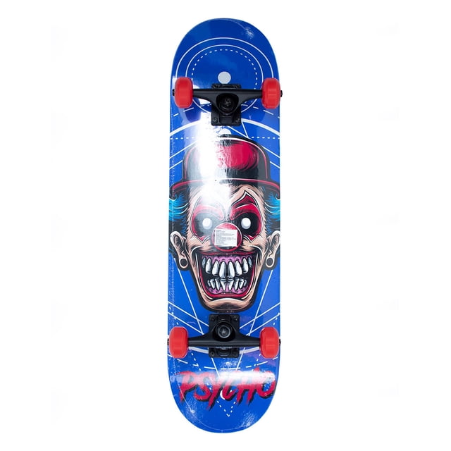 Patineta semiprofesional marca Psycho diseño sonrisas Spycho Sonrisas
