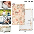 thumbnail image 2 of Coolnut Christmas Corgis Patterned Hand Towels 2 PCS, Cotton Bath Towel for Drying Face Hands Body Decorative Water Absorbent Lightweight Towels for Bathroom Ktichen Travel Gym, 16"x28", 2 of 6