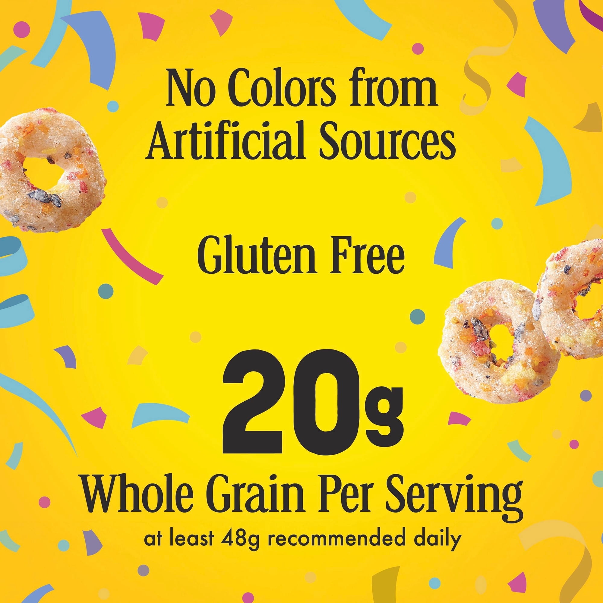 Confetti Cheerios Breakfast Cereal, Gluten Free, Made with Whole Grain