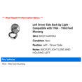 thumbnail image 2 of Left Driver Side Back Up Light - Compatible with 1964 - 1966 Ford Mustang 1965, 2 of 2
