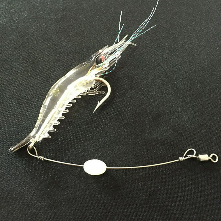 9cm Mini Fishing Artificial Lifelike Soft Lure Wobbler Shrimp