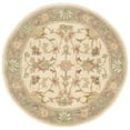 thumbnail image 3 of SAFAVIEH Heritage Regis Traditional Wool Area Rug, Ivory/Brown, 8' x 8' Round, 3 of 9