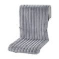 thumbnail image 3 of No Strap Drapable Plush Chair Cover Long Pile Polyester Washable Warm Seat Back Pad For Indoor Work Space Desk Chairs, 3 of 6