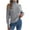 Gray, variant on FNFYFH Women's Off Shoulder Sweater Solid Color Turtleneck Sweaters Long Sleeve Cutout Chunky Knitted Jumper Tops