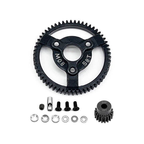 Engranaje de Acero Vogacara 2 uds 50T 58T+18T para Control Remoto