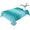 Light Turquoise, variant on Turquoise Ombre Table Cloth Waterproof Tablecloths, Farmhouse Teal Gradient Modern Art Tablecloth Dining Table Cover for Kitchen Party Tabletop Outdoor, Rectangle Tablecloth 60x102 Inch