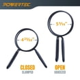 thumbnail image 2 of Abrazaderas de manguera POWERTEC de 5 pulgadas de doble bucle para recolección de polvo, 2 of 7