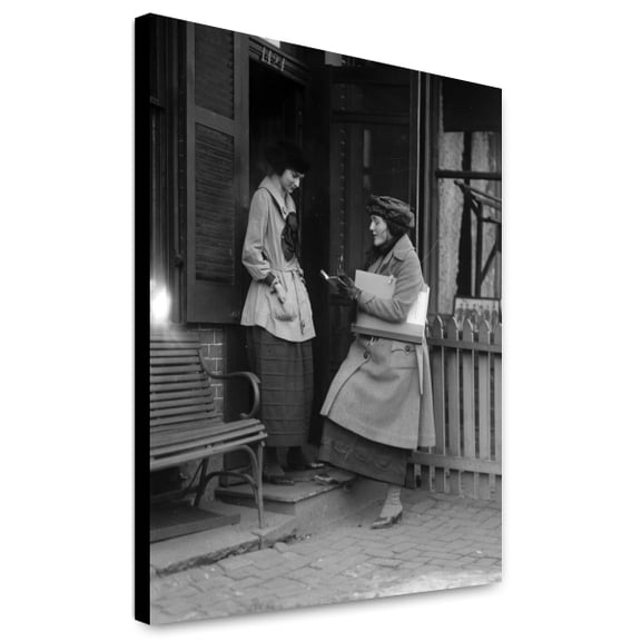 Canvas Print: Taking Census, 1920