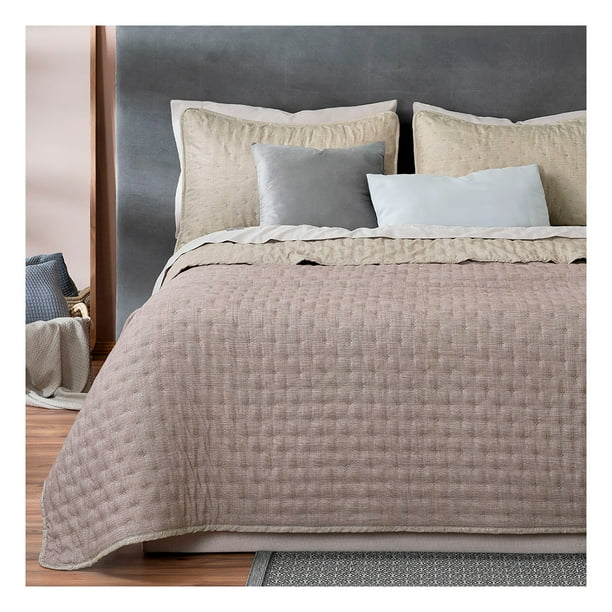 Edredón Ligero Real Textil + 1 Funda de Almohada, Juego de Colcha Individual, Color Elinora