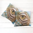 thumbnail image 2 of Ambesonne Colorful Throw Pillow Cover 2 Pack, Tropic Reptiles Iguana, 24", Multicolor, 2 of 6