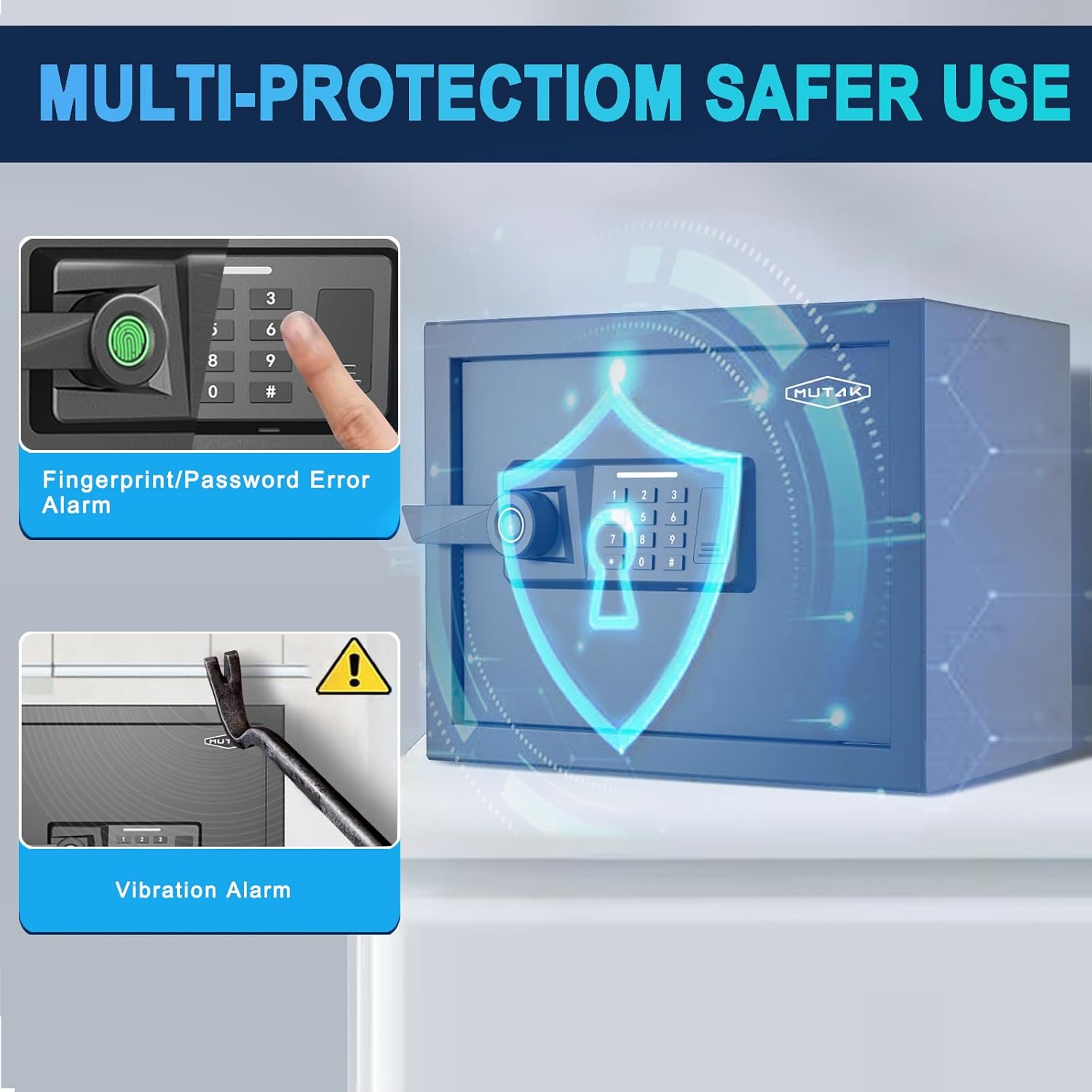 Mutak 1.0 Cu.Ft. Electronic Biometric Safe photo 2