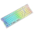 thumbnail image 3 of Teclado de 99 teclas retroiluminación RGB transparente para PC portátil (blanco transparente) Likrtyny Para estrenar, 3 of 7