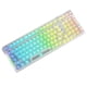 thumbnail image 3 of Teclado de 99 teclas retroiluminación RGB transparente para PC portátil (blanco transparente), 3 of 6