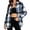 Blue B, variant on Plaid Shirts for Women Long Sleeve Casual Flannel Shirt Women Fall Fashion Shacket with Pocket